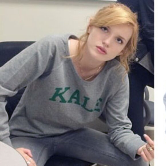 Suburban Riot - KALE Crewneck Pullover Sweatshirt | Small | Heather Gray & Green - Picture 8 of 11